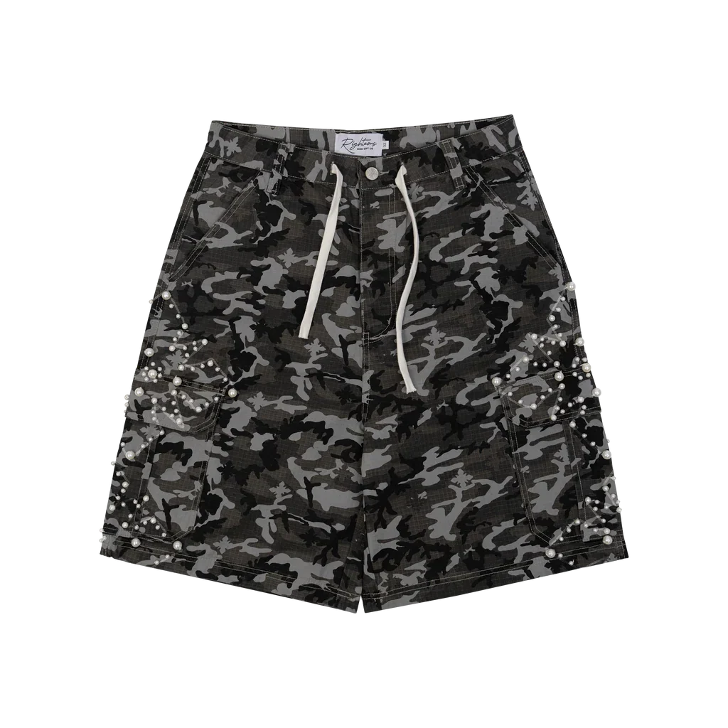 Werighyeouss Righteous Camo Pearl Cargo Shorts (Black) Werighyeouss Righteous Camo Pearl Cargo Shorts (Black)