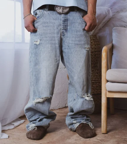 Werighyeouss Thrashed Baggy Denim