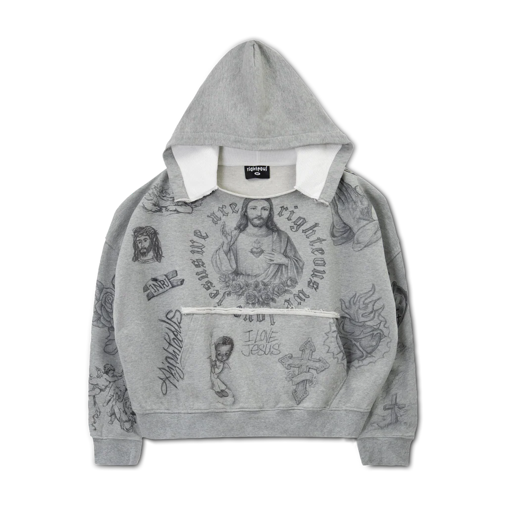Werighteouss Righteous “God’s Favorite” Distressed Hoodie Werighteouss Righteous “God’s Favorite” Distressed Hoodie