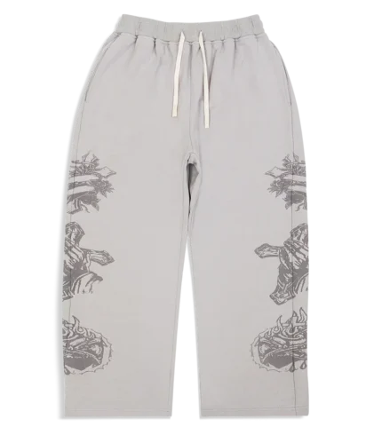 Werighyeouss Tatted Believe Sweatpants (Grey)