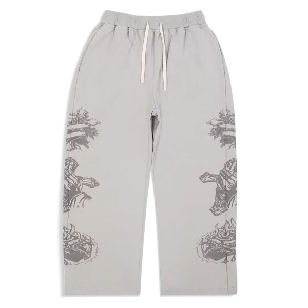 Werighyeouss Tatted Believe Sweatpants (Grey)