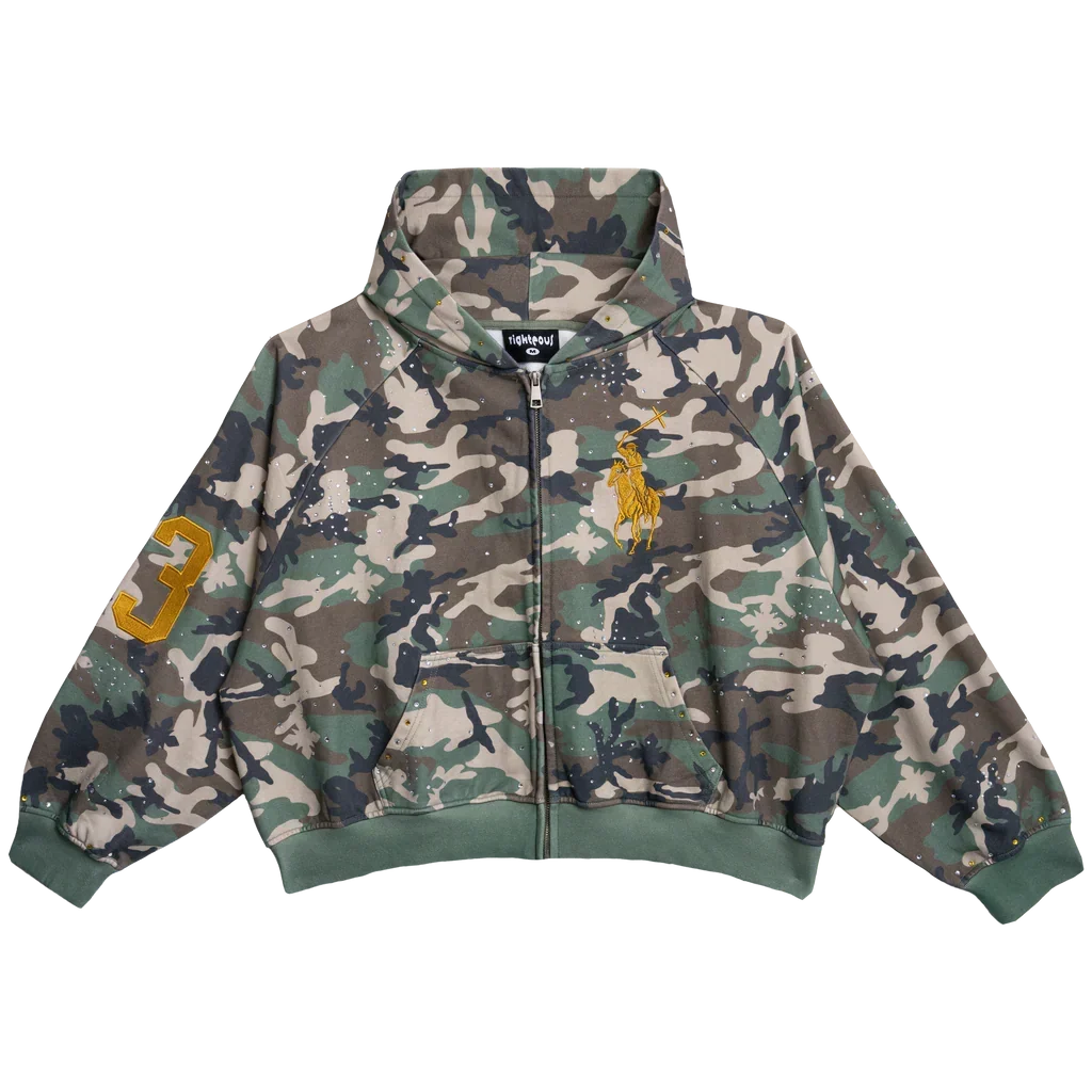 Werighyeouss Righteous “Shield of Faith” Camo Zip Up Werighyeouss Righteous “Shield of Faith” Camo Zip Up