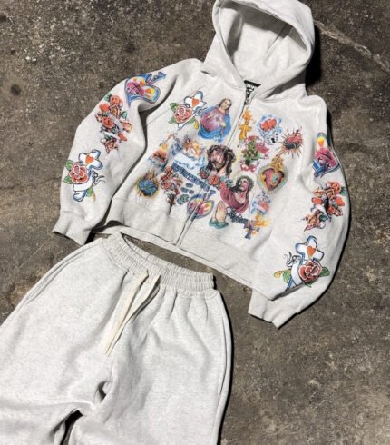 Werighyeouss Righteous Risen King Zip Up White