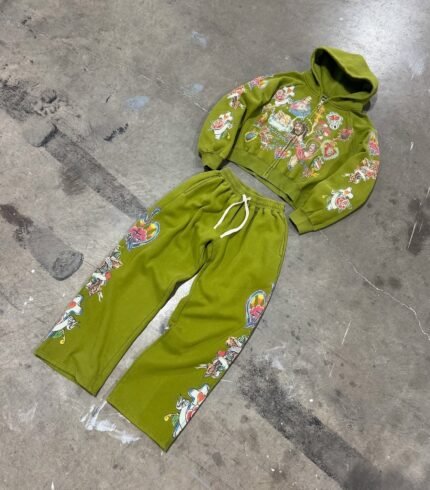 Werighyeouss Righteous Moss” Risen King Zip Up Tracksuit